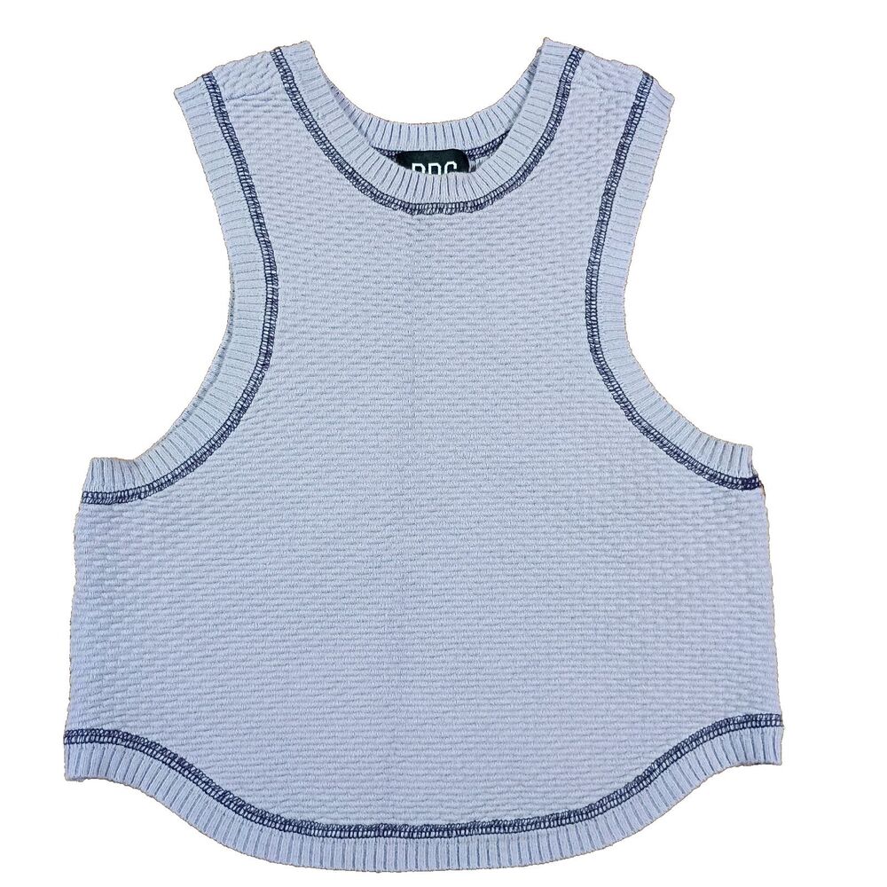 BDG Textured Stretch Lavender Crop Top Sleeveless Small Bodycon Urban Outfitters